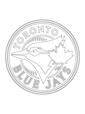 Toronto Blue Jays Logo Coloring Page